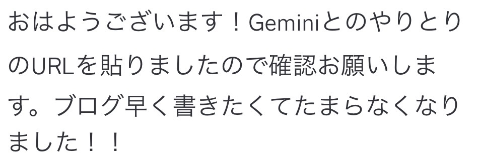 まりこさんのチャットご感想